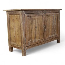 Vintage Indian Rustic Wooden Sideboard Cupboard Storage