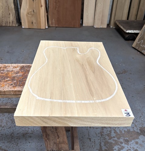 Obeche piece guitar - body, /