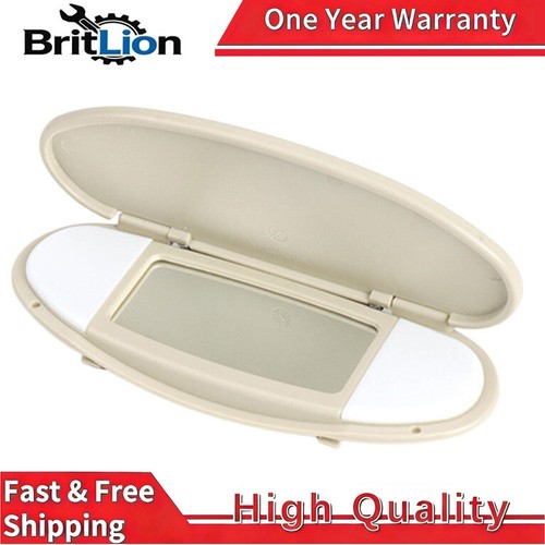 Beige sun visor vanity mirror - sun,
