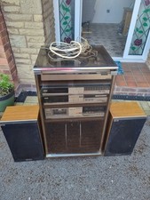 Hitachi Vintage Music Centre In Storage Case With 2 Speakers