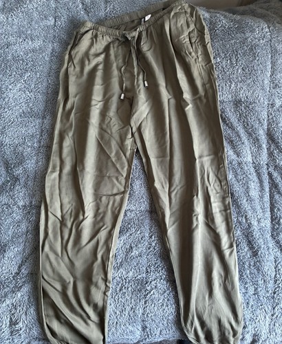 Khaki harem pants m - khaki,