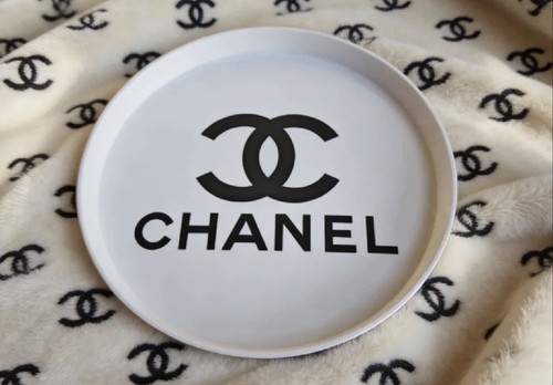 Printed chanel tray - printed,