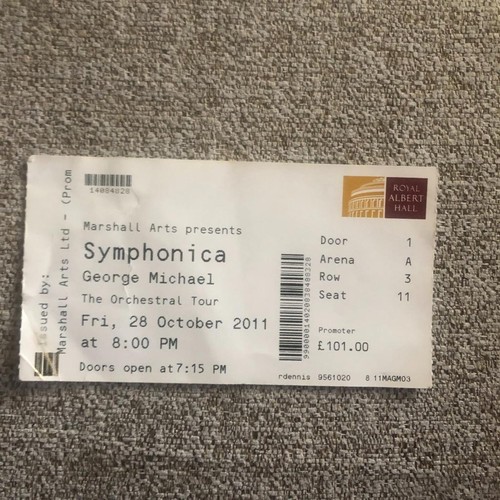 George michael ticket - george,