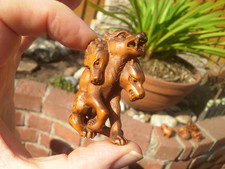 Hand Carved wood netsuke