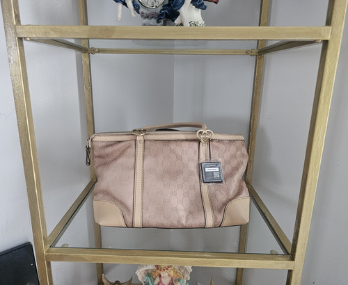 Gucci beige satchel top - gucci,