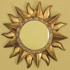 Vintage 1970's Wood Gold