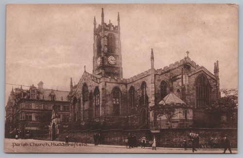 Postcard parish church - parish,