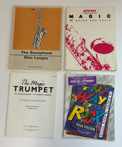 Sax trumpet music books - 4, x