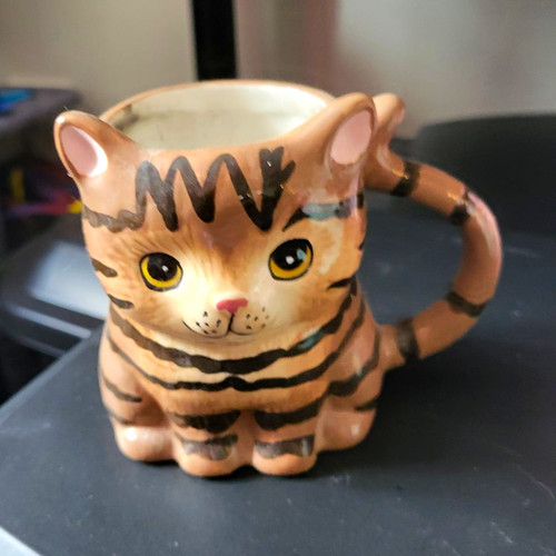 Cat shaped tiger stripe - shaped,