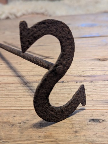 Antique wrought iron branding - wrought,