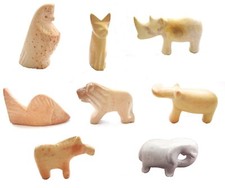 8 Soapstone Mini Animals -