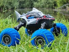 Remote Control Transforming Shark Monster Truck RC 4WD 2.4GHz Kids Gift 8+ UK