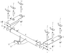 Towtrust Fixed Flange Towbar