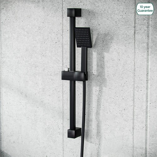 Square shower matte black - shower,