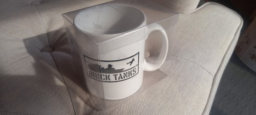 Brick tanks mug new - tanks, mug,