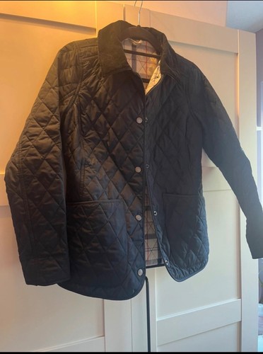 Barbour quilted jacket dark