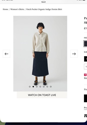 Toast skirt patch pocket - toast,