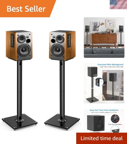 Sturdy metal speaker stands - sturdy,