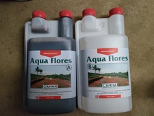 CANNA NUTRIENTS AQUA FLORES / 1L X 2 BOTTLES HYDROPONICS 