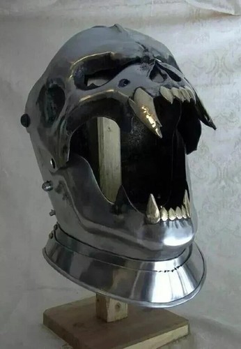 Medieval demon skull - medieval, helmet
