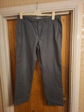 Mens Grey Chino Trousers W36