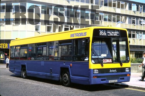35mm slide metrobus leyland - slide,