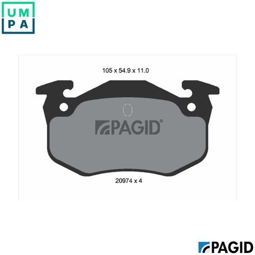 Brake pad set disc - pad,