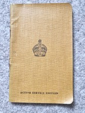 WW2 British Gospel of St John Active Service Army Navy Pocket Bible Dated 1939
