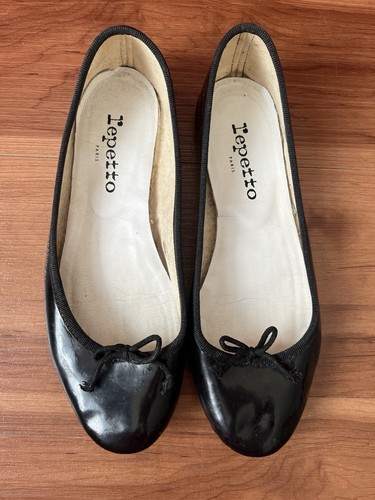 Repetto black patent flat - repetto,