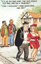 Funny Naughty Retro Postcard