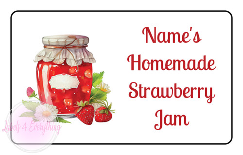 Personalised strawberry jam - personalised,