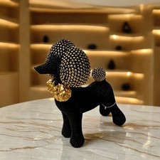 7"H Black and Gold Glamorous