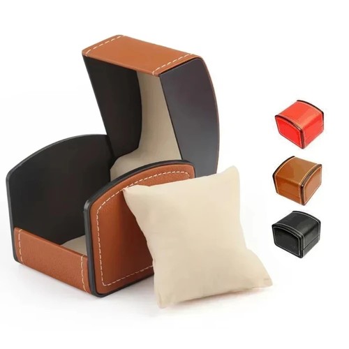 Portable leather watch - leather,