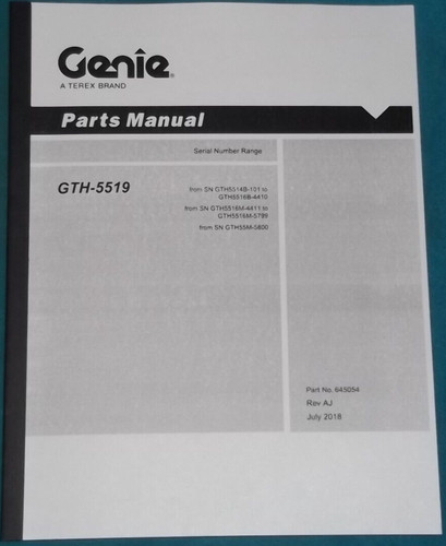 Genie gth 5519 telehandler - genie, gth-5519