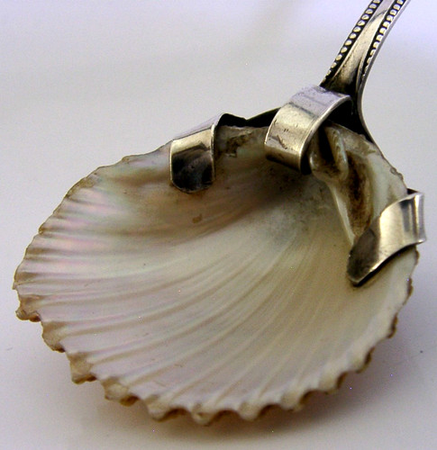 Antique sterling silver shell - sterling,