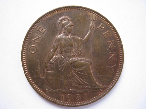 1951 bronze proof - proof, penny