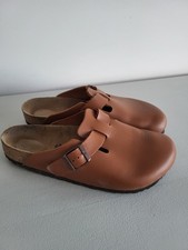 Tan Leather Birkenstock Boston