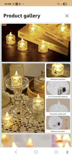 Pcs led tea light - 12, candles