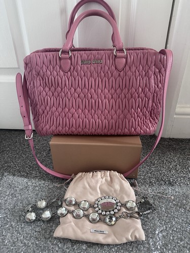 Miu leather - leather, pink