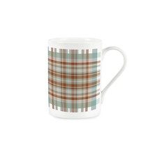 Tartan Print Bone China Mug -