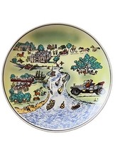 POOLE POTTERY PLATE THELWELL BEAULIEU  VINTAGE RACING CARS