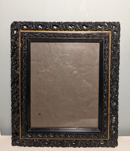 Vintage ornate wood gesso - ornate, &
