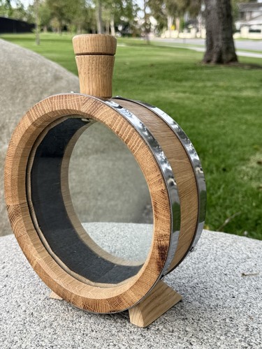 Oak whiskey barrel decanter - oak,