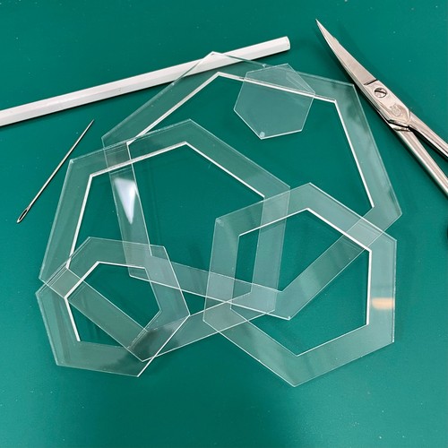 Patchwork hexagon templates - templates,