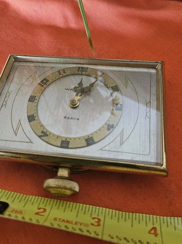 Vintage art deco travel clock - vintage,