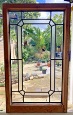 Art Deco Reclaimed Leaded Stained Glass Window