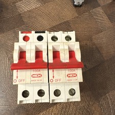 MEM 100A Main Switch Disconnector 100A Double Pole Isolator AD100