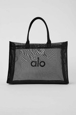 Mesh Fitness Gym Tote Bag Women Shopping Bag Handbag White Black Fashion