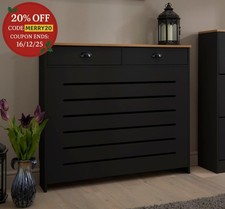 Black Radiator Cover Cabinet
