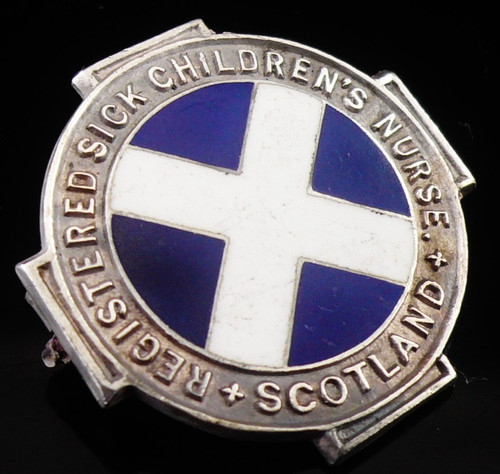 Sterling silver nursing badge - sterling,